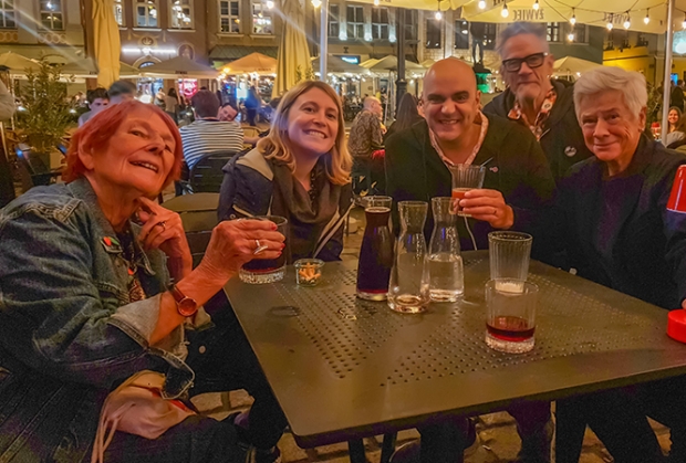 At Klub Serce with Tessa Moult-Milewska, Steve Henderson, Nik, and Rose Bond